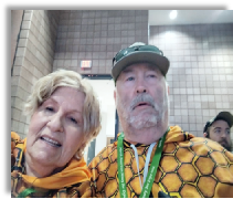 Beth and Rick at a Bee Event